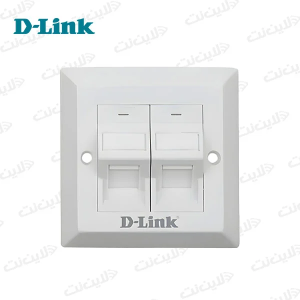 فیس پلیت چهار پورت و زاویه دار دی لینک مدل D-LINK NFP-0WHI22