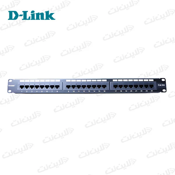 پچ پنل لودد 24 پورت Cat6A دی لینک مدل D-LINK NPP-6A1BLK242