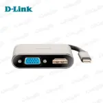 مبدل USB-C به VGA/HDMI مدل DUB-V210 از برند دی لینک