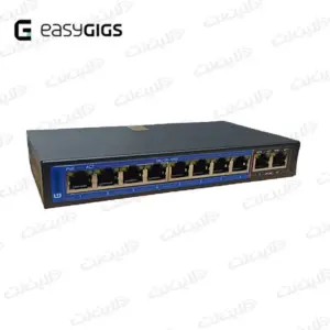 سوئیچ شبکه 8 پورت POE EG-SWU-1301-10FGP ایزی گیگز Easy Gigs