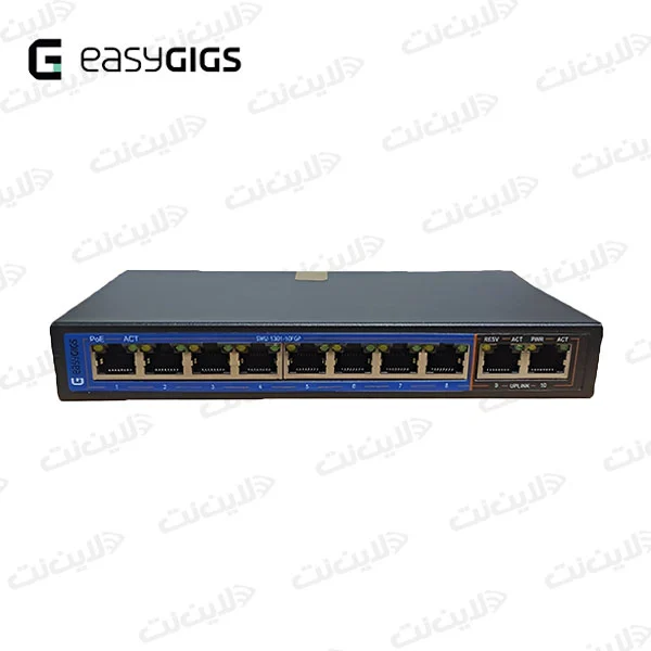 سوئیچ شبکه ایزی گیگز مدل Easy Gigs EG-SWU-1301-10FGP