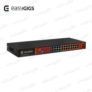 سوئیچ 24 پورت POE EG-SWU-1401-26GPS گیگابیت ایزی گیگز Easy Gigs