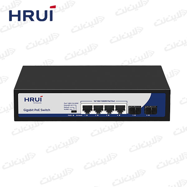 سوئیچ شبکه PoE اچ ار یو ای مدل HRUI HR901-AXG-42NS-120