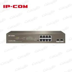 سوئیچ شبکه 8 پورت آی پی کام مدل IP-COM G1110P-8-150W