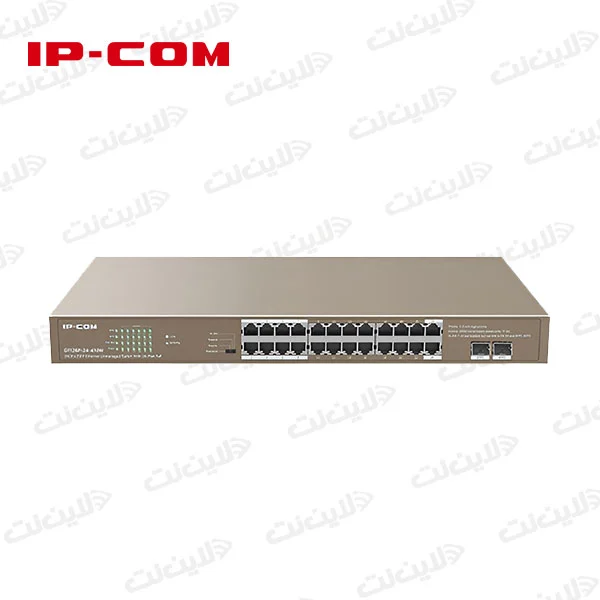 سوئیچ 24 پورت POE آی پی کام مدل IP-COM G1126P-24-410W