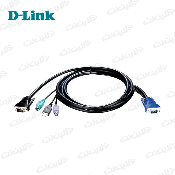 کابل کی وی ام 1.8 متری دی لینک D-LINK KVM-401