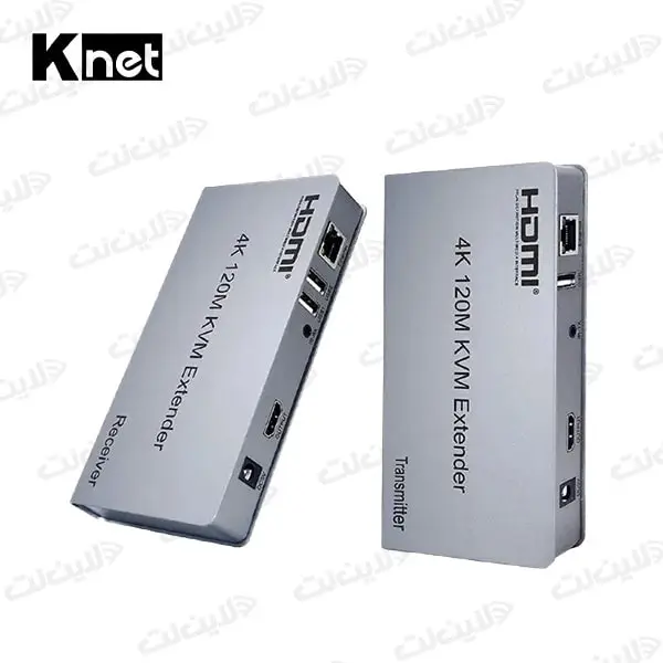 توسعه دهنده HDMI روی کابل شبکه 120 متر مدل K.NET K-EXKHD120 برند کی نت