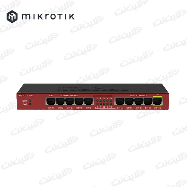 روتر شبکه 10 پورت میکروتیک مدل MikroTik RB2011iL-IN