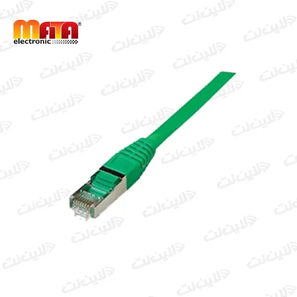 کابل پچ کورد سبز 50 سانتی متری CAT6 F/UTP متا الکترونیک Mata electronic