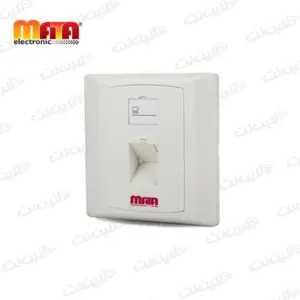 قاب روکار شبکه 86x86 دو پورت 45 درجه متا الکترونیک Mata electronic لاین نت