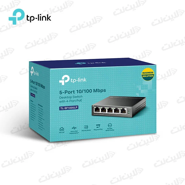 سوئیچ شبکه 5 پورت POE TL-SF1005LP تی پی لینک TP-Link - لاین نت