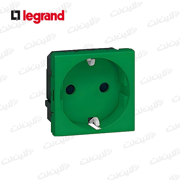 پریز برق ارت دار سبز لگراند Legrand