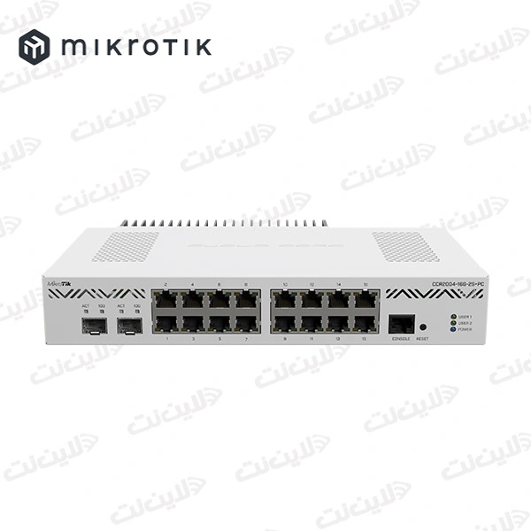 روتر 16 پورت CCR2004-16G-2S+PC میکروتیک Mikrotik